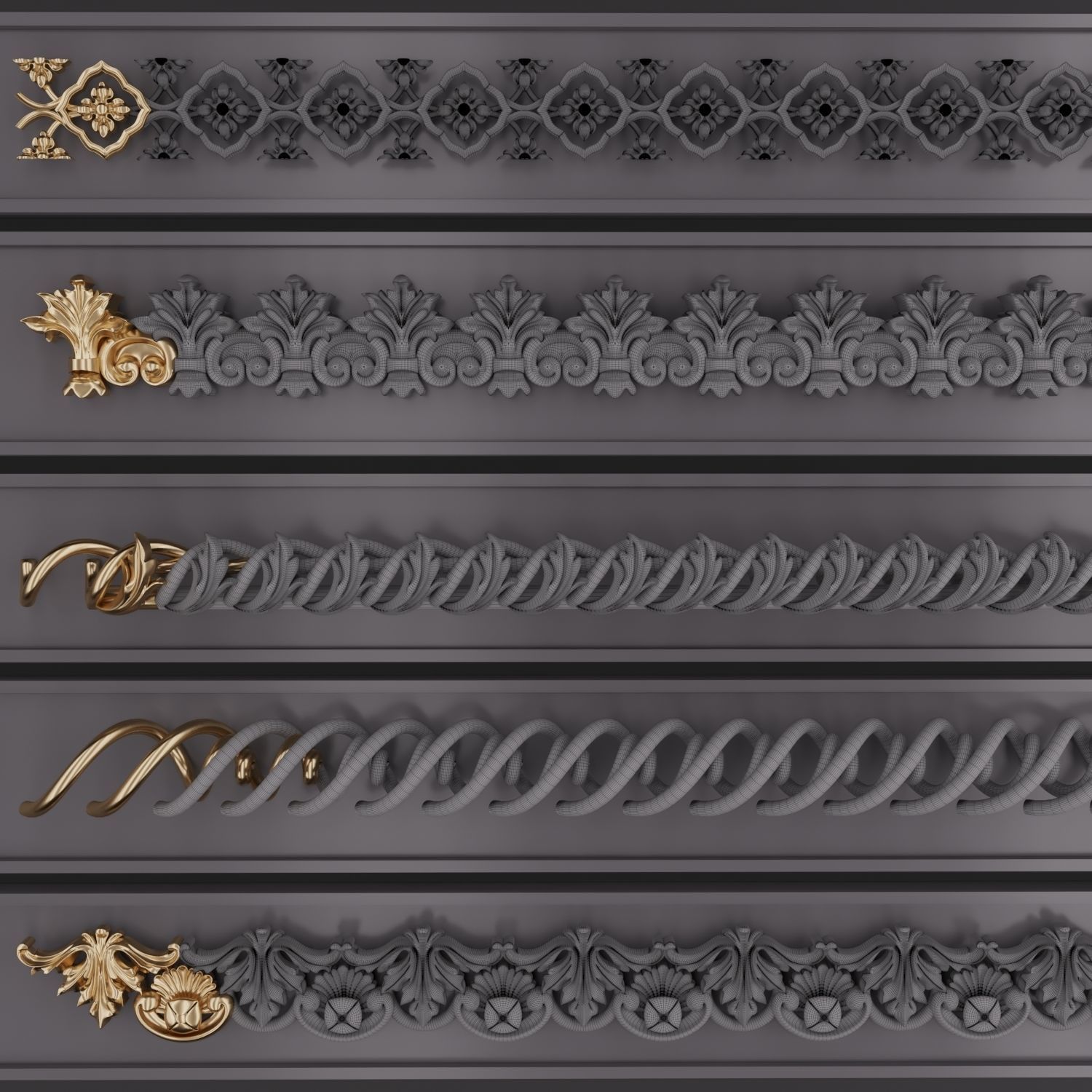 Trim Ornament 122 3D model_2