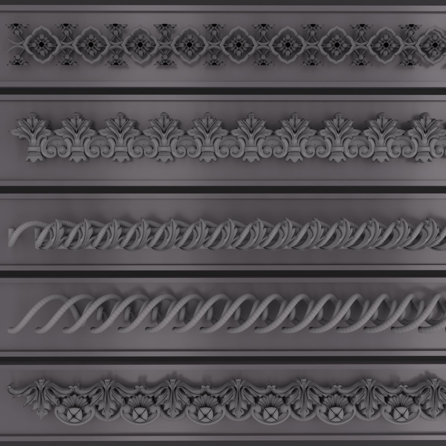 Trim Ornament 122 3D model_3