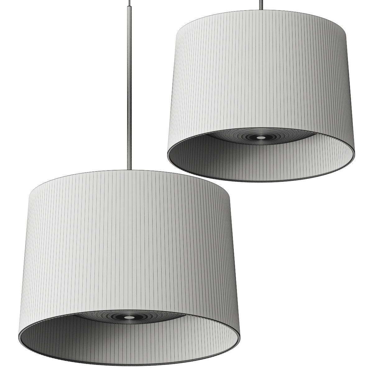 FOSCARINI Twiggy Wood Pendant Lamp 3D model_1