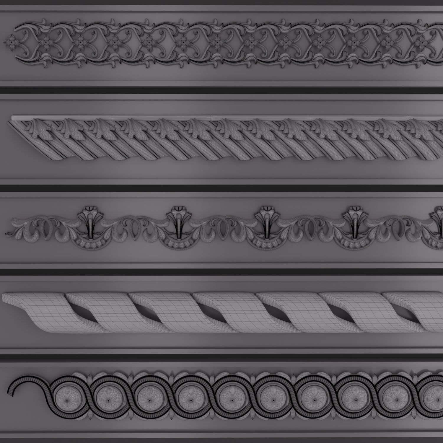 Trim Ornament 123 3D model_1