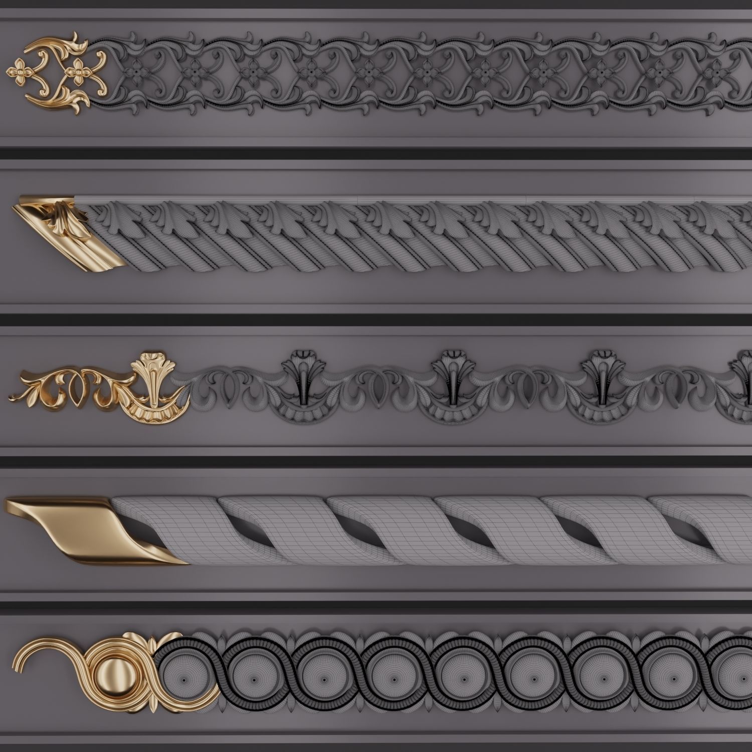 Trim Ornament 123 3D model_2