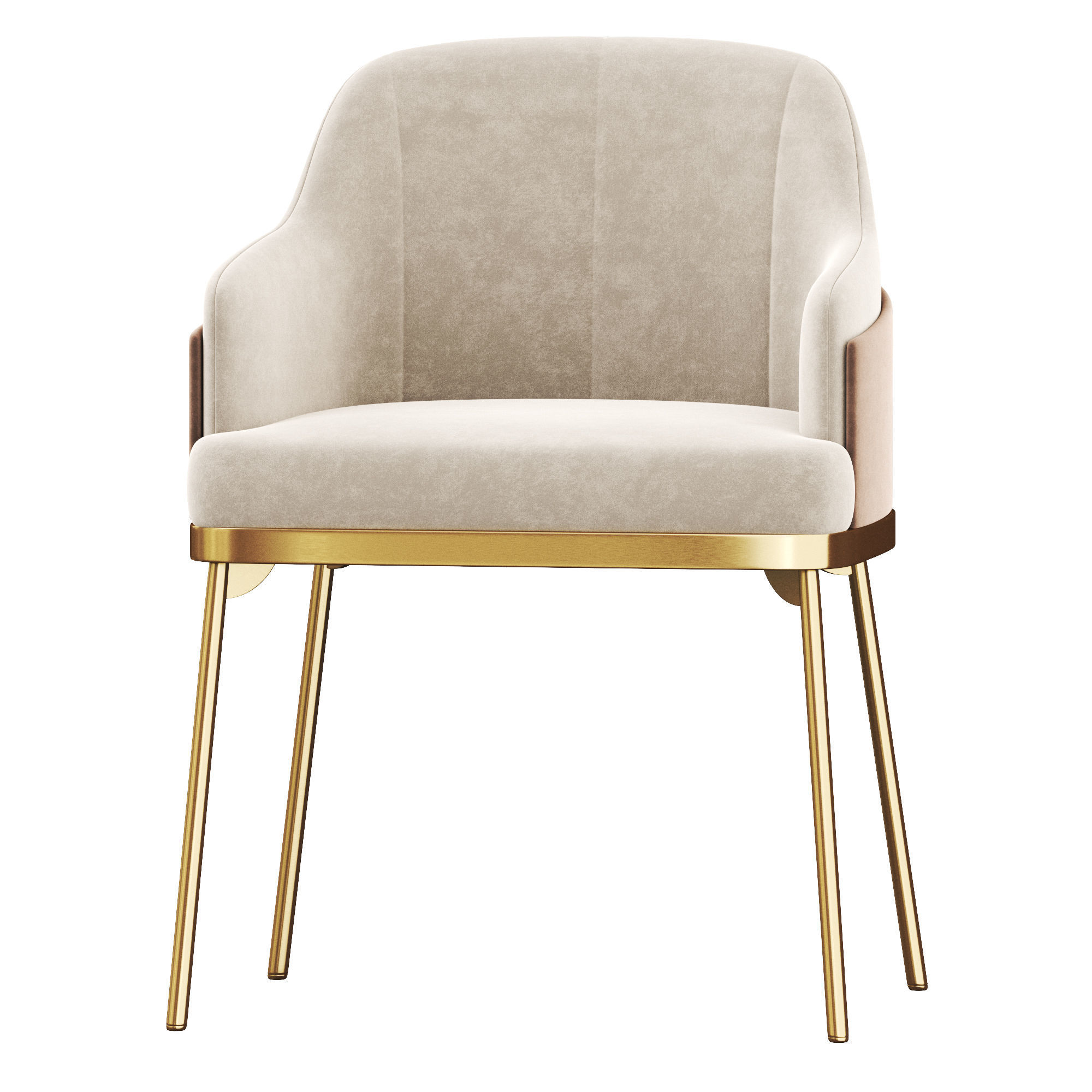 Modern dining chair 3D model_4