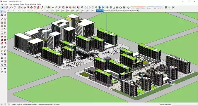 Sketchup Residential Complex N2