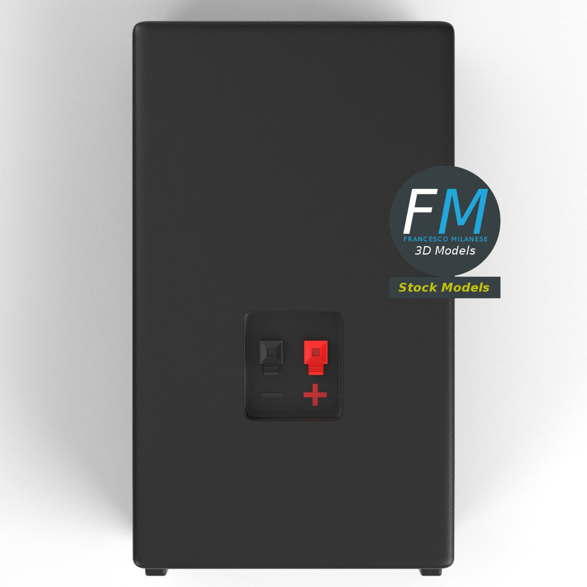 Bass reflex loudspeaker 3D model_6