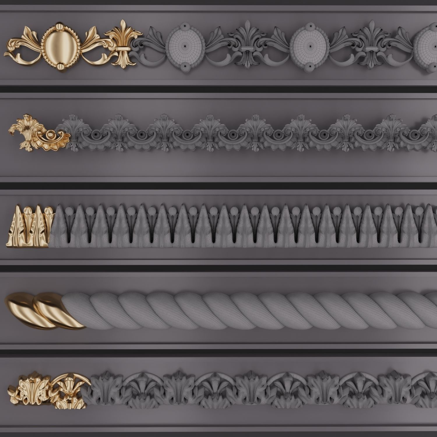 Trim Ornament 124 3D model_2