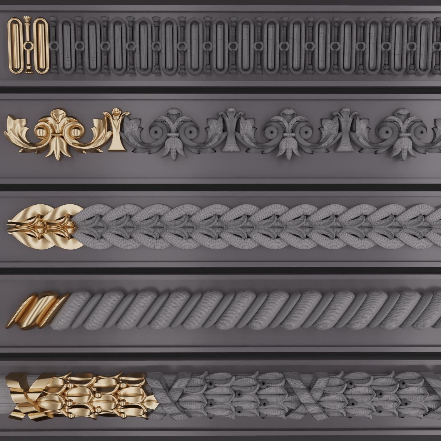 Trim Ornament 125 3D model_3