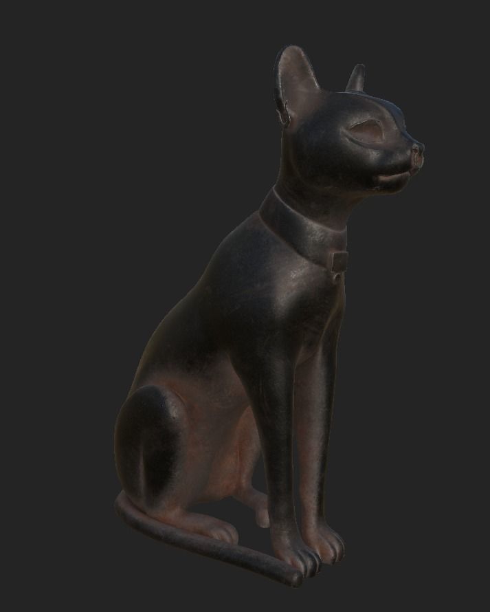 Cat Stature 3D model_2
