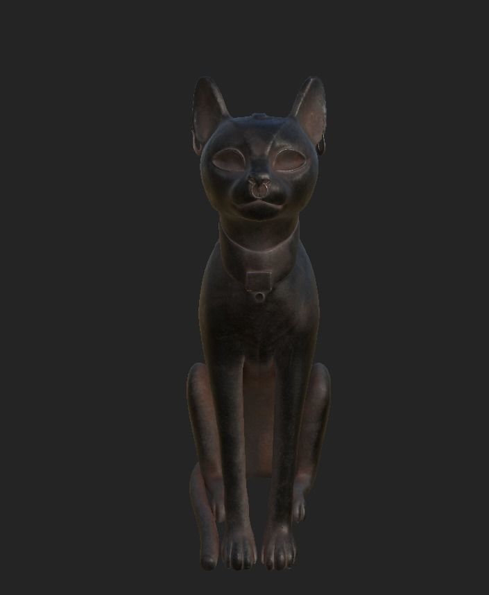 Cat Stature 3D model_1