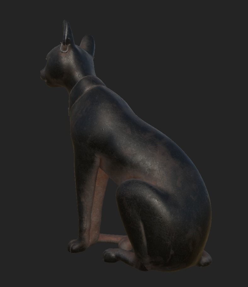 Cat Stature 3D model_4
