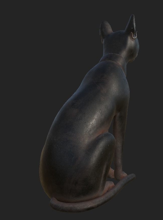 Cat Stature 3D model_3