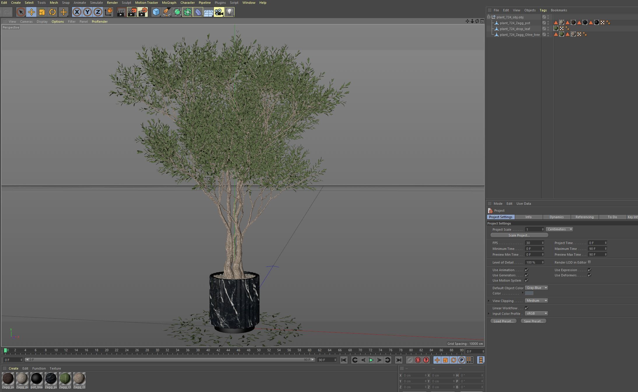 Plants collection 724 3D model_6
