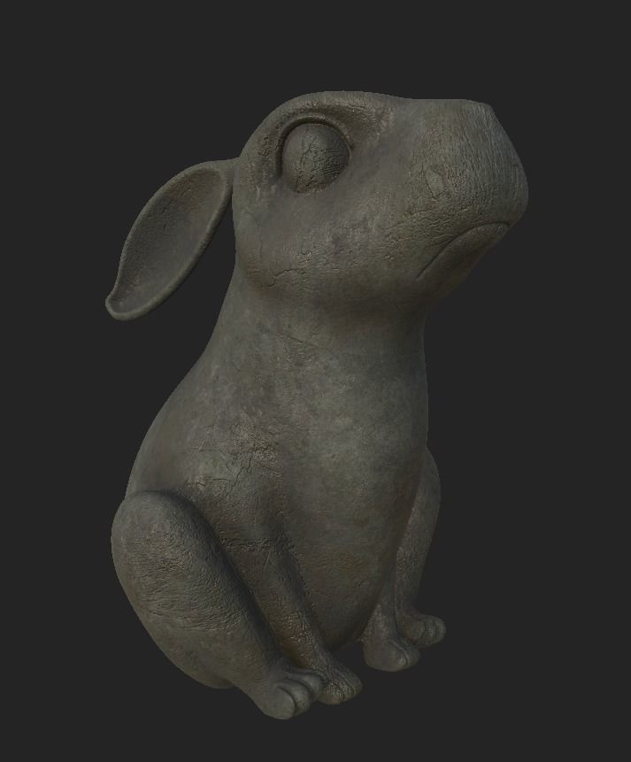 Rabbit Stature 3D model_1
