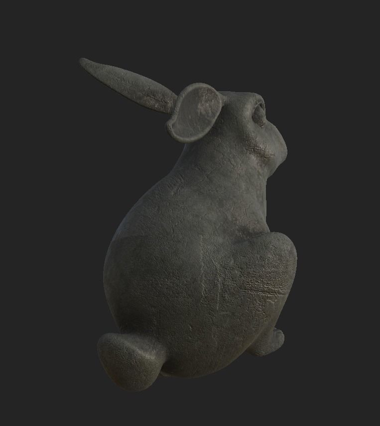 Rabbit Stature 3D model_3