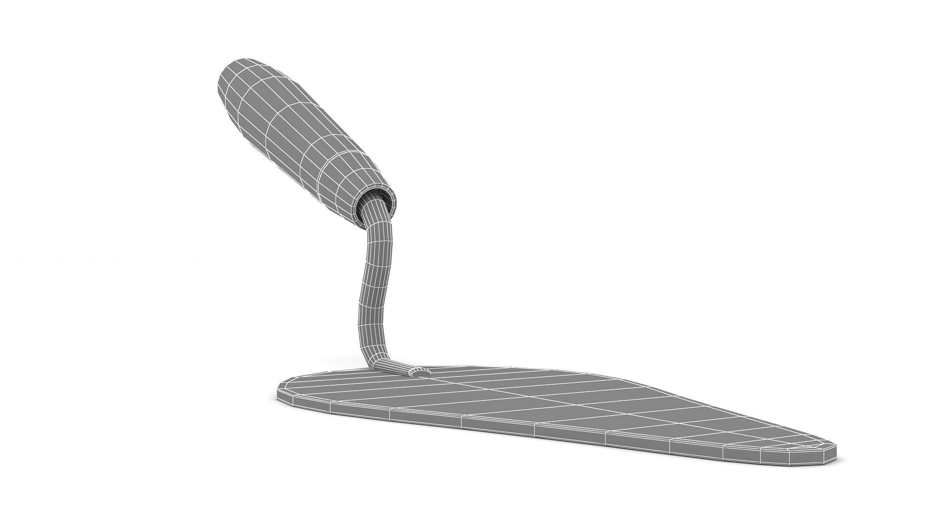 Brick Trowel 3D model_7