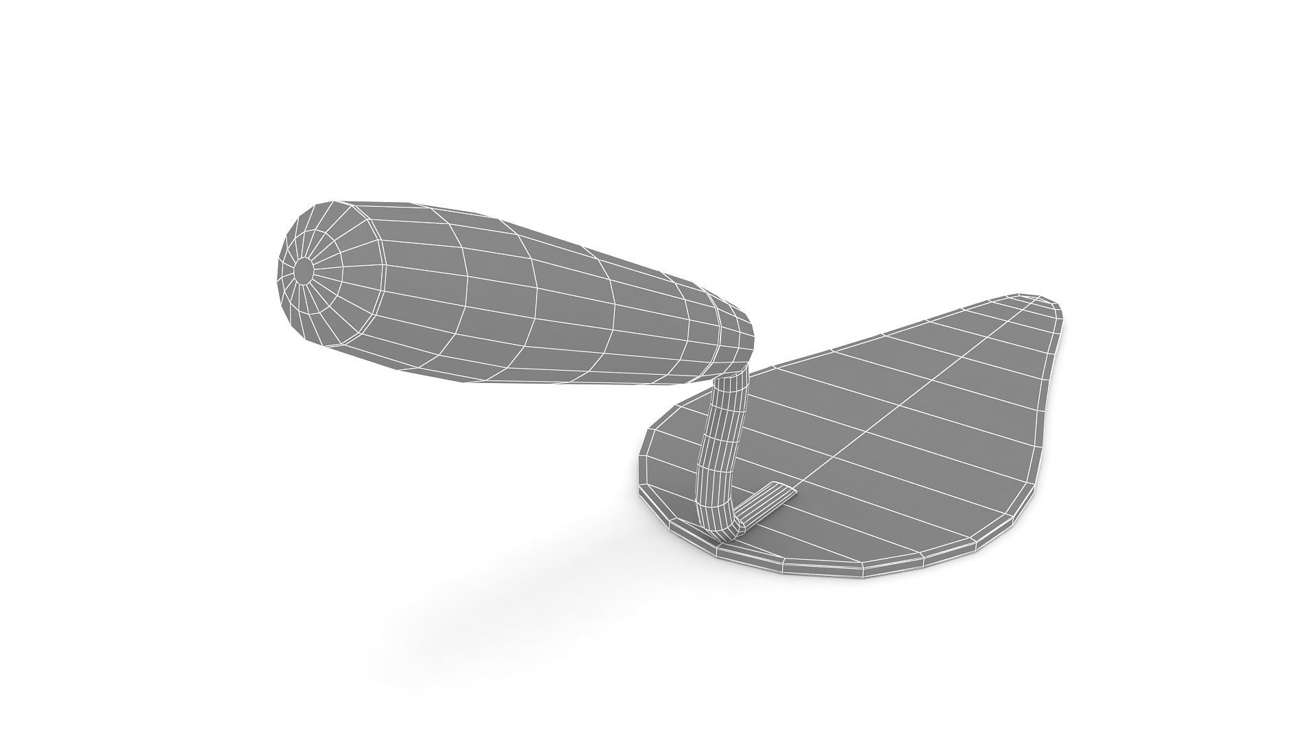 Brick Trowel 3D model_9