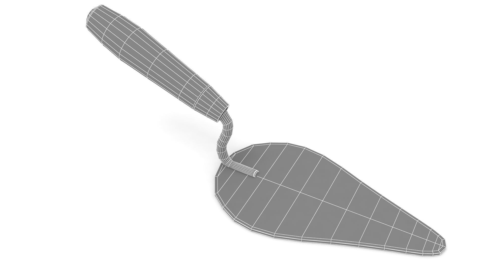 Brick Trowel 3D model_6