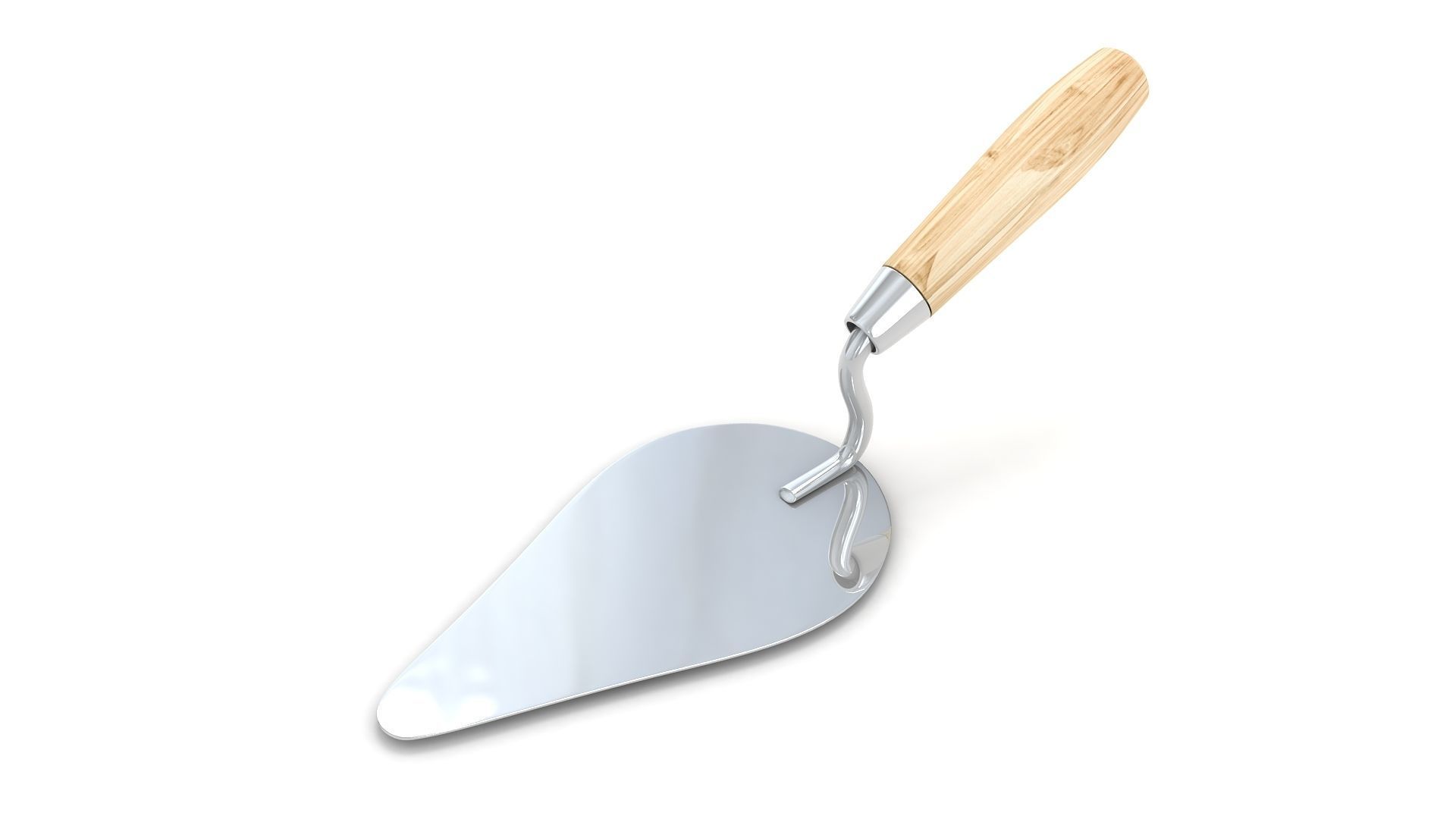 Brick Trowel 3D model_1
