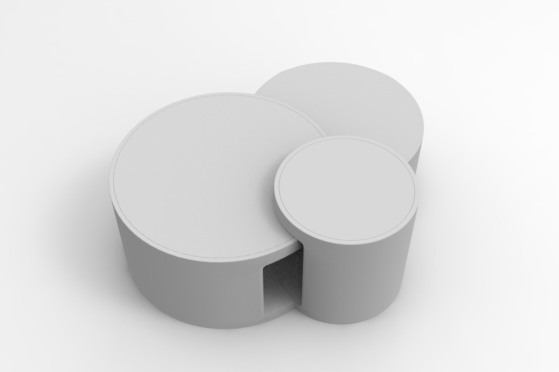 Antigua Center Table Low-poly 3D model_7