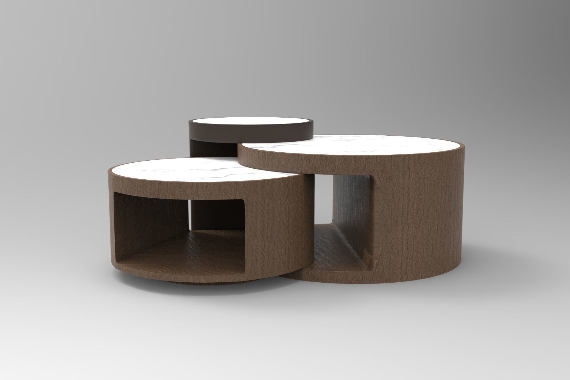 Antigua Center Table Low-poly 3D model_4