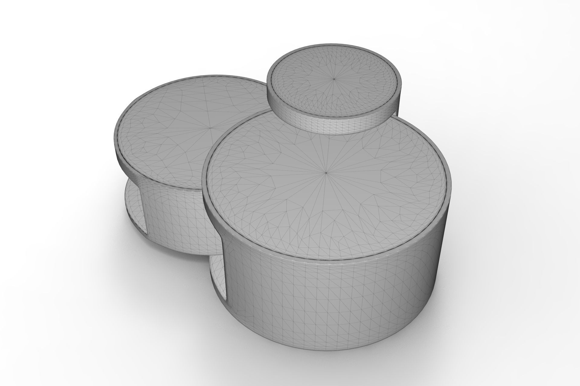 Antigua Center Table Low-poly 3D model_6