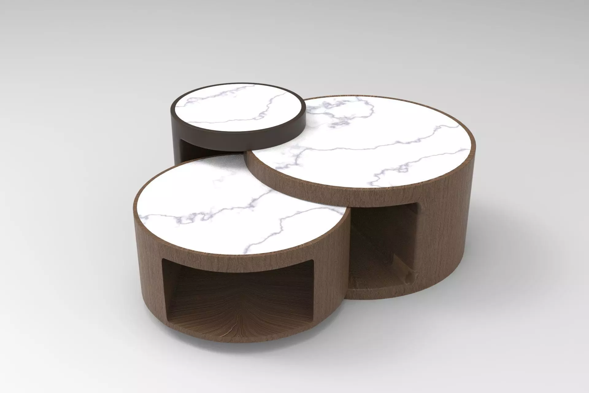 Antigua Center Table Low-poly 3D model_0