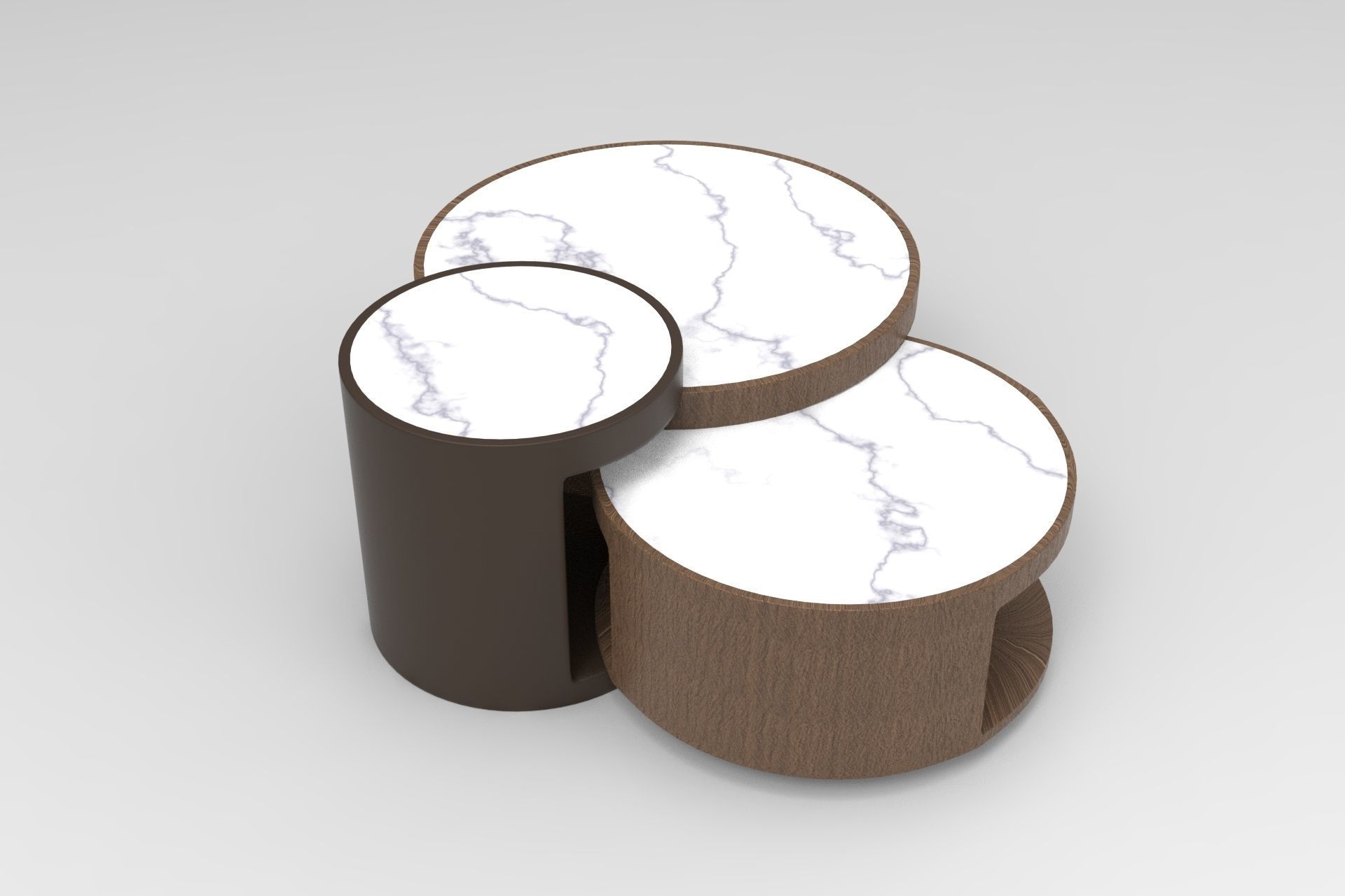 Antigua Center Table Low-poly 3D model_1