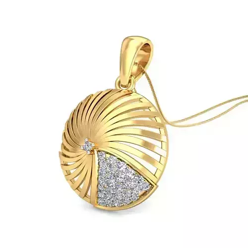 Solitaire Pendant 3dm stl FBX OBJ Render Detail