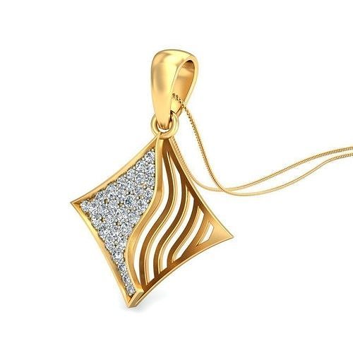 Solitaire Pendant 3dm stl FBX OBJ Render Detail 3D print model