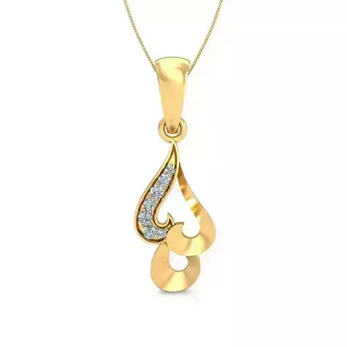 Solitaire Pendant 3dm stl FBX OBJ Render Detail