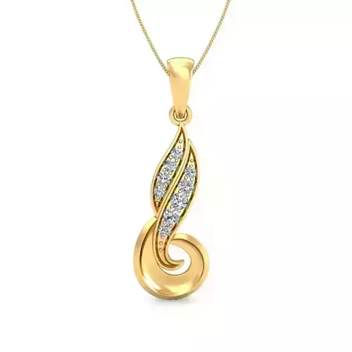 Solitaire Pendant 3dm stl FBX OBJ Render Detail