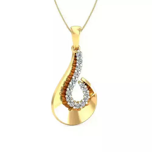 Solitaire Pendant 3dm stl FBX OBJ Render Detail