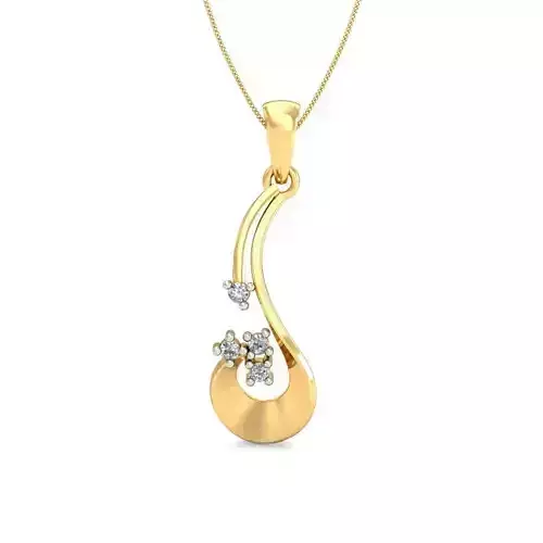 Solitaire Pendant 3dm stl FBX OBJ Render Detail