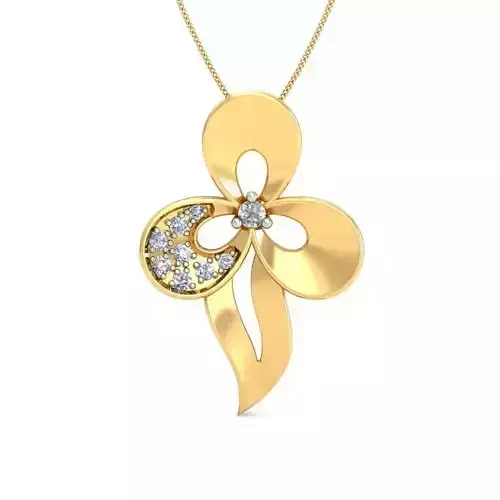 Solitaire Pendant 3dm stl FBX OBJ Render Detail