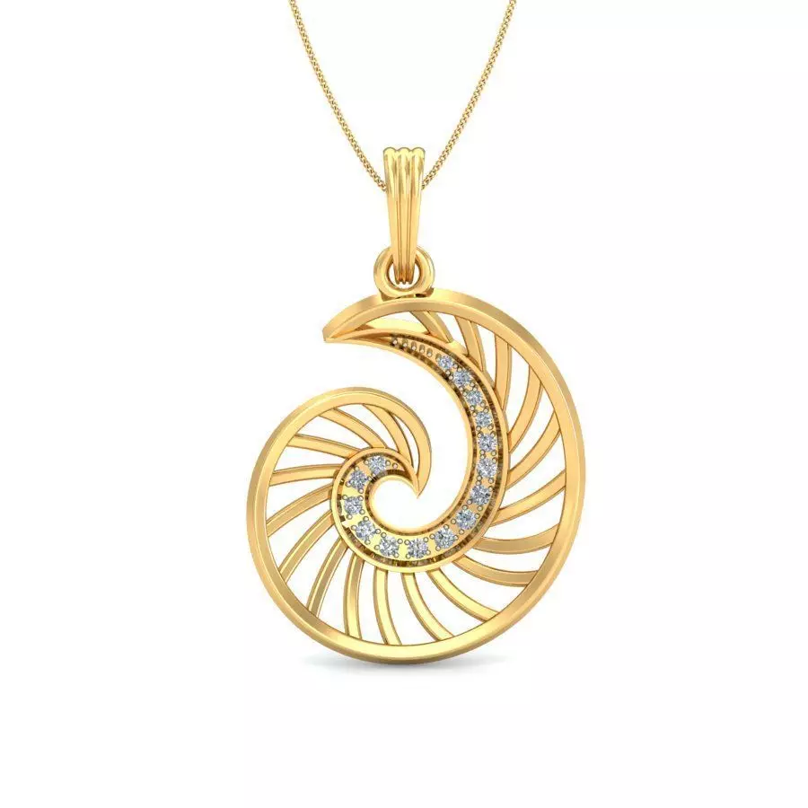 Solitaire Pendant 3dm stl FBX OBJ Render Detail 3D print model_0