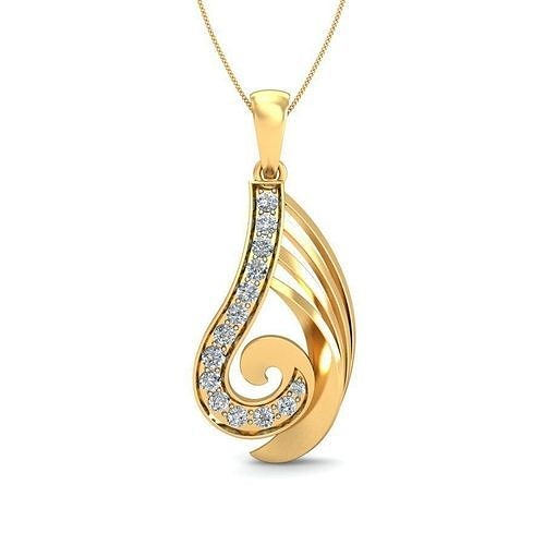 Solitaire Pendant 3dm stl FBX OBJ Render Detail 3D print model