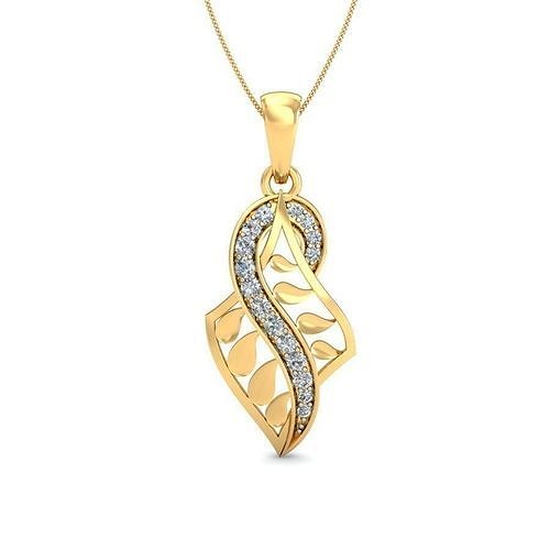 Pendant 3dm stl FBX OBJ Render Detail gold with hook hanging ... 3D print model