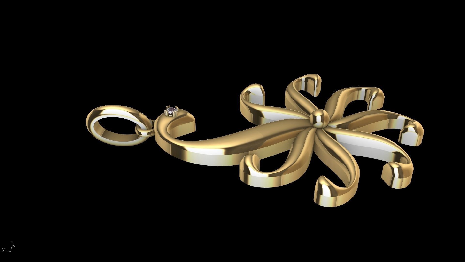 Peacock pendant stl verified 3D print model_2