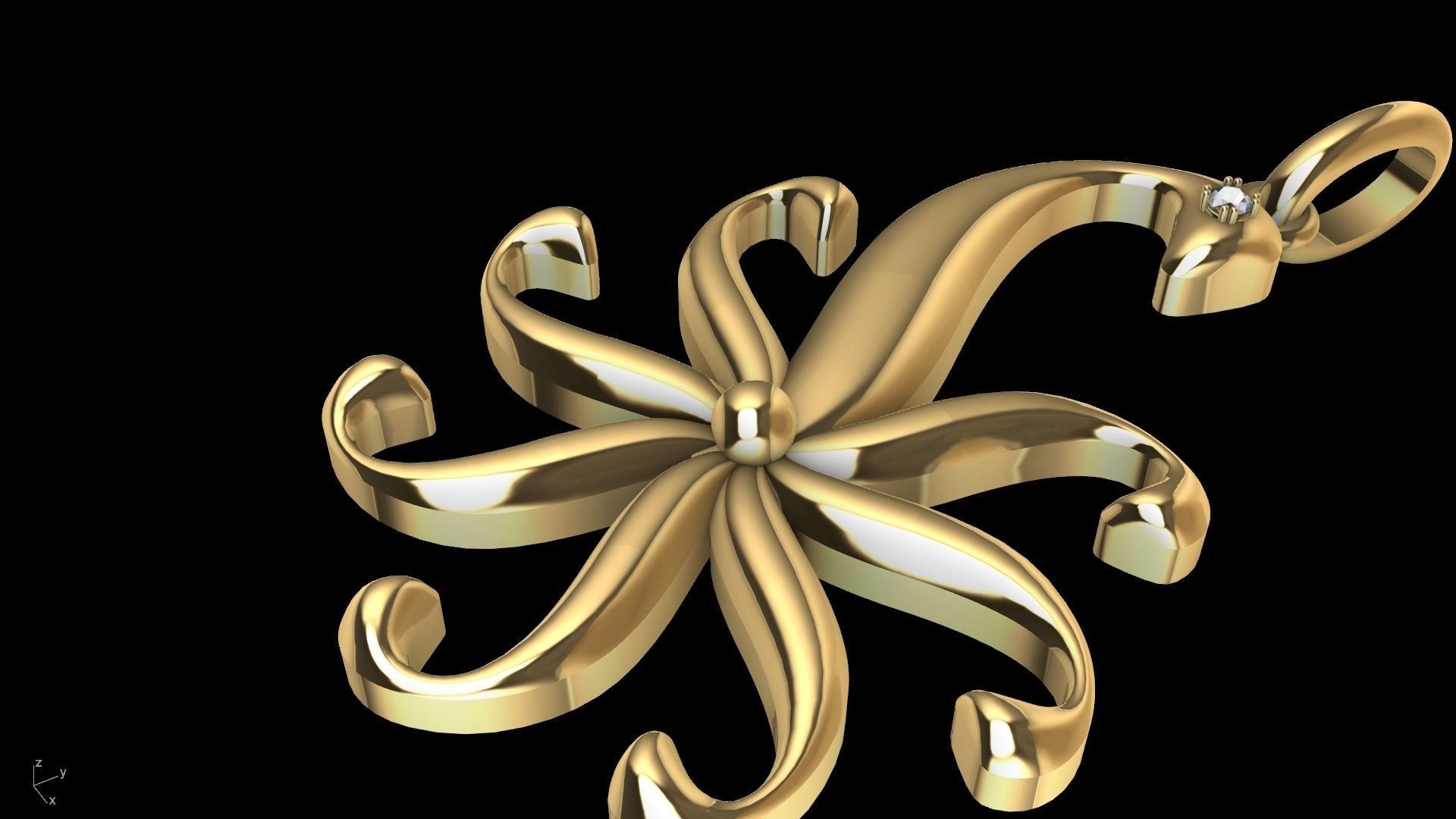 Peacock pendant stl verified 3D print model_4