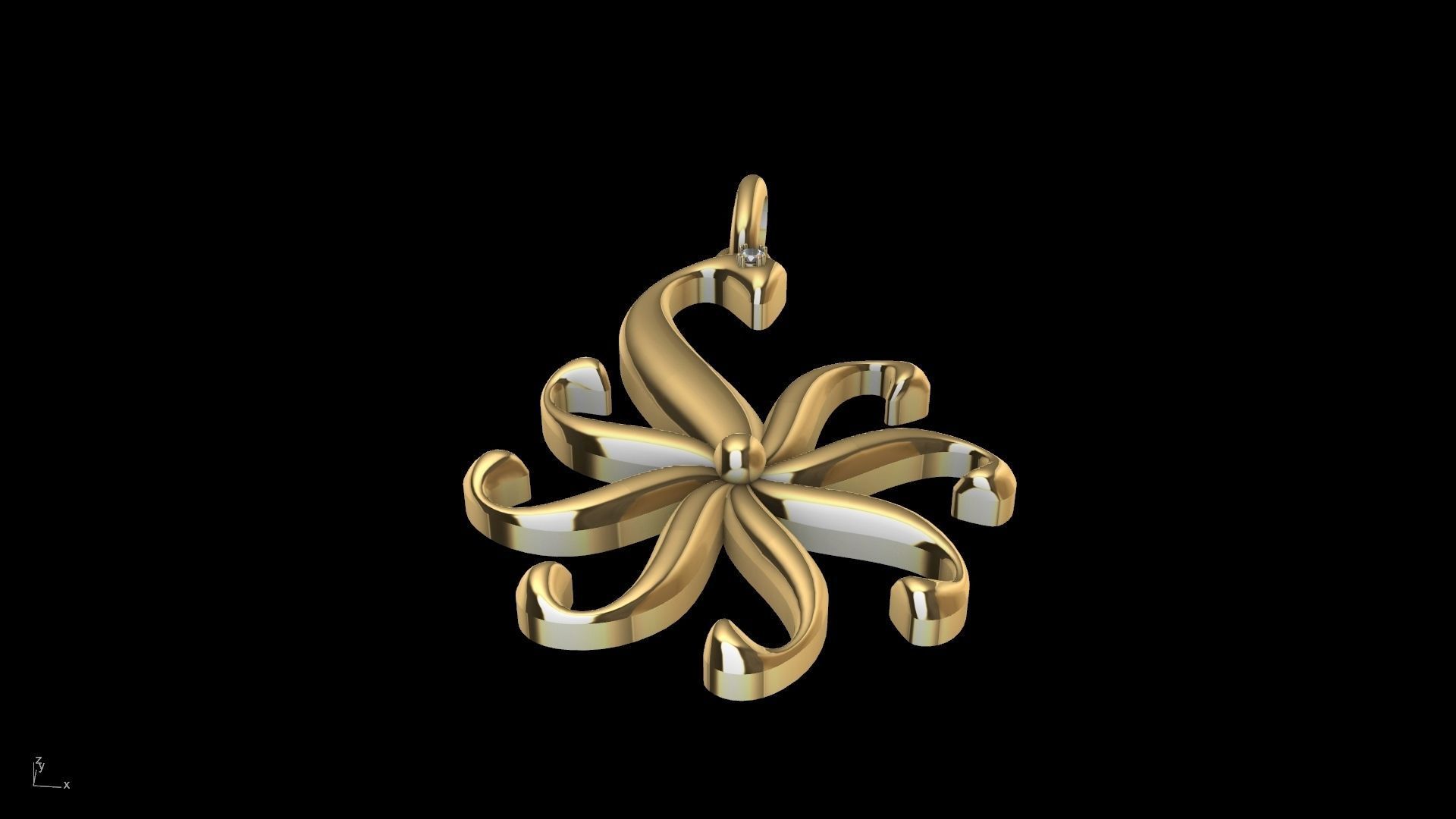 Peacock pendant stl verified 3D print model_14