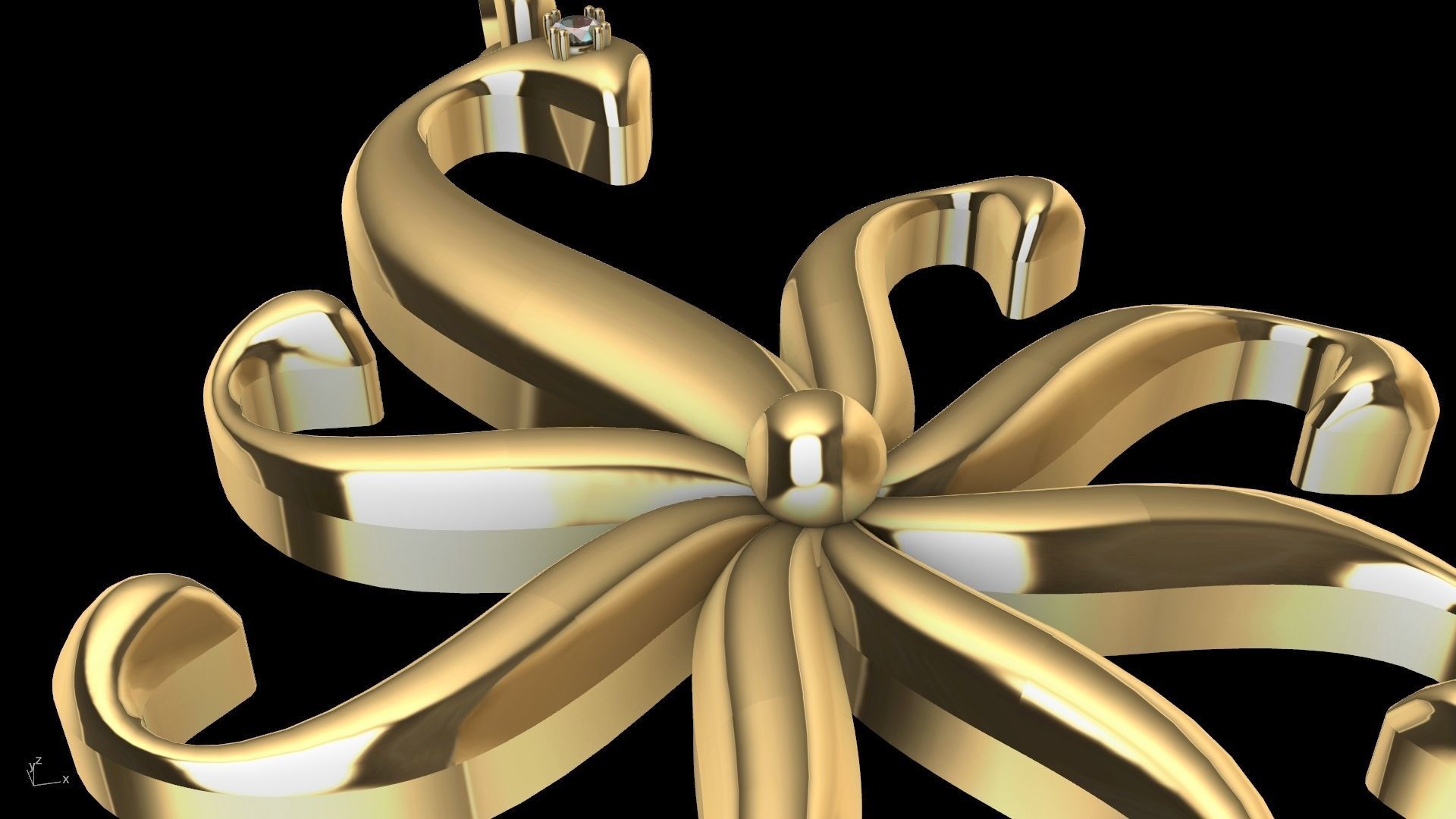 Peacock pendant stl verified 3D print model_12