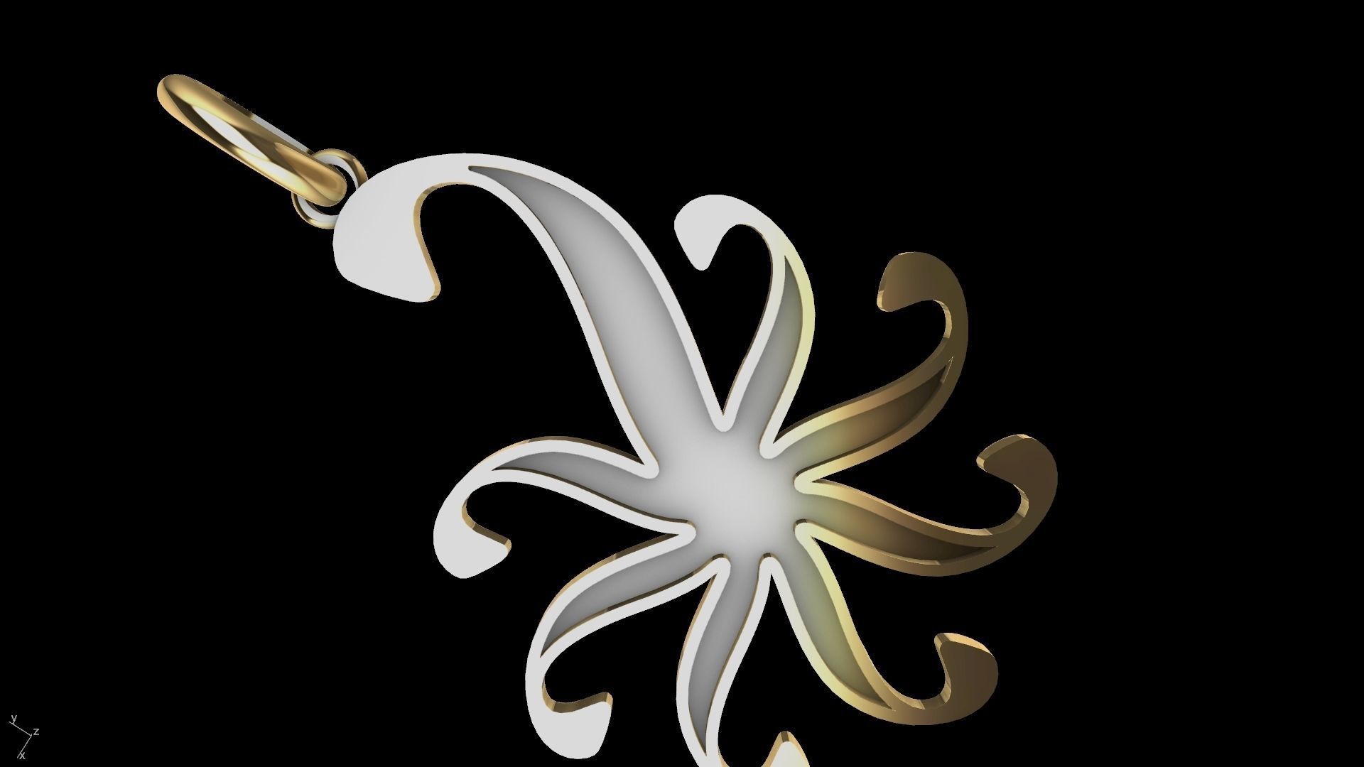 Peacock pendant stl verified 3D print model_6