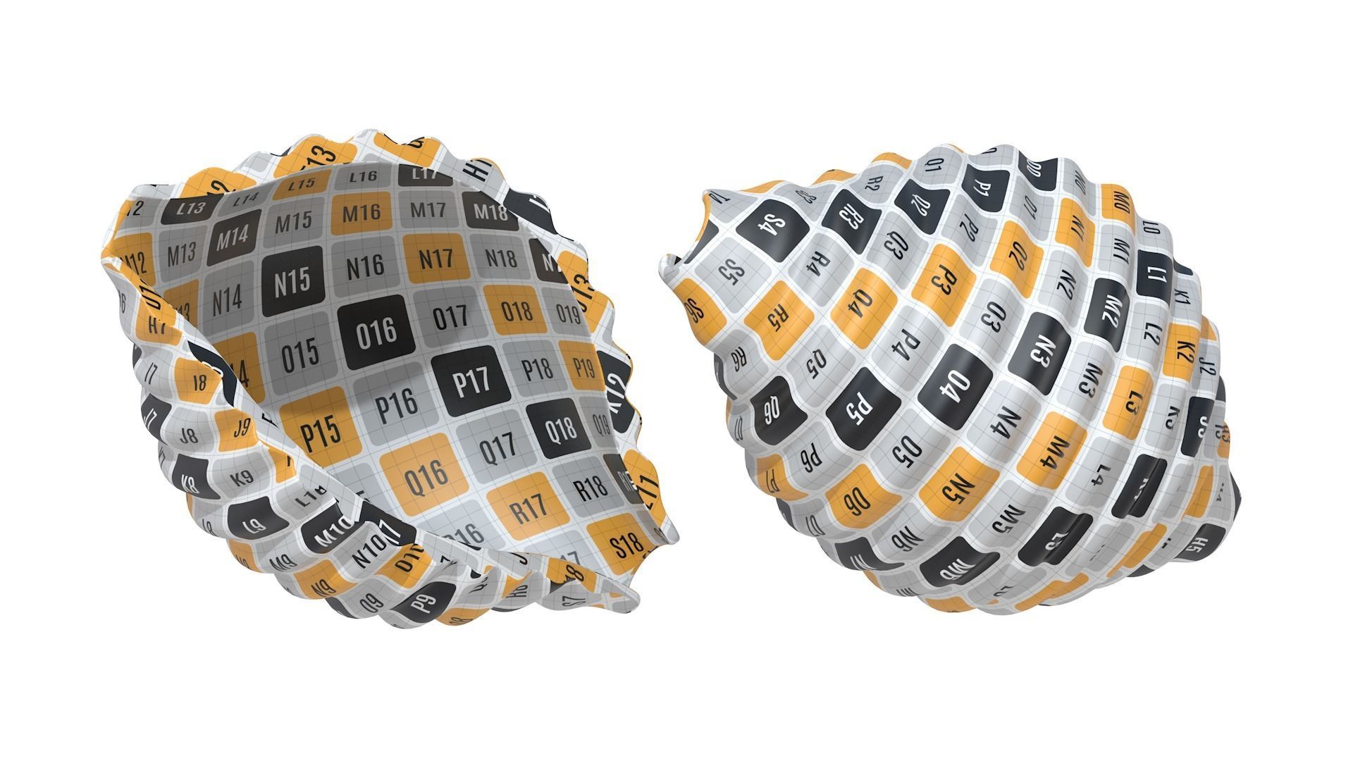 Pasta Conchiglie macaroni 3D model_3