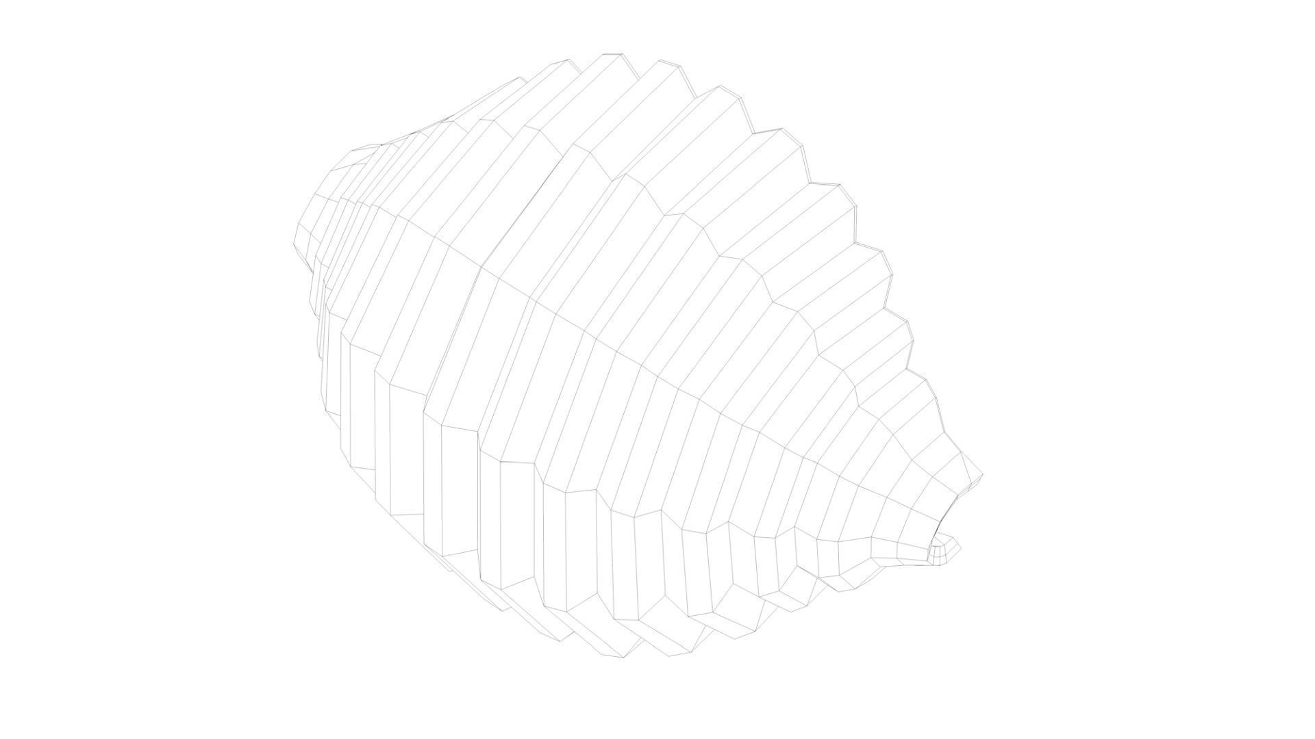 Pasta Conchiglie macaroni 3D model_6