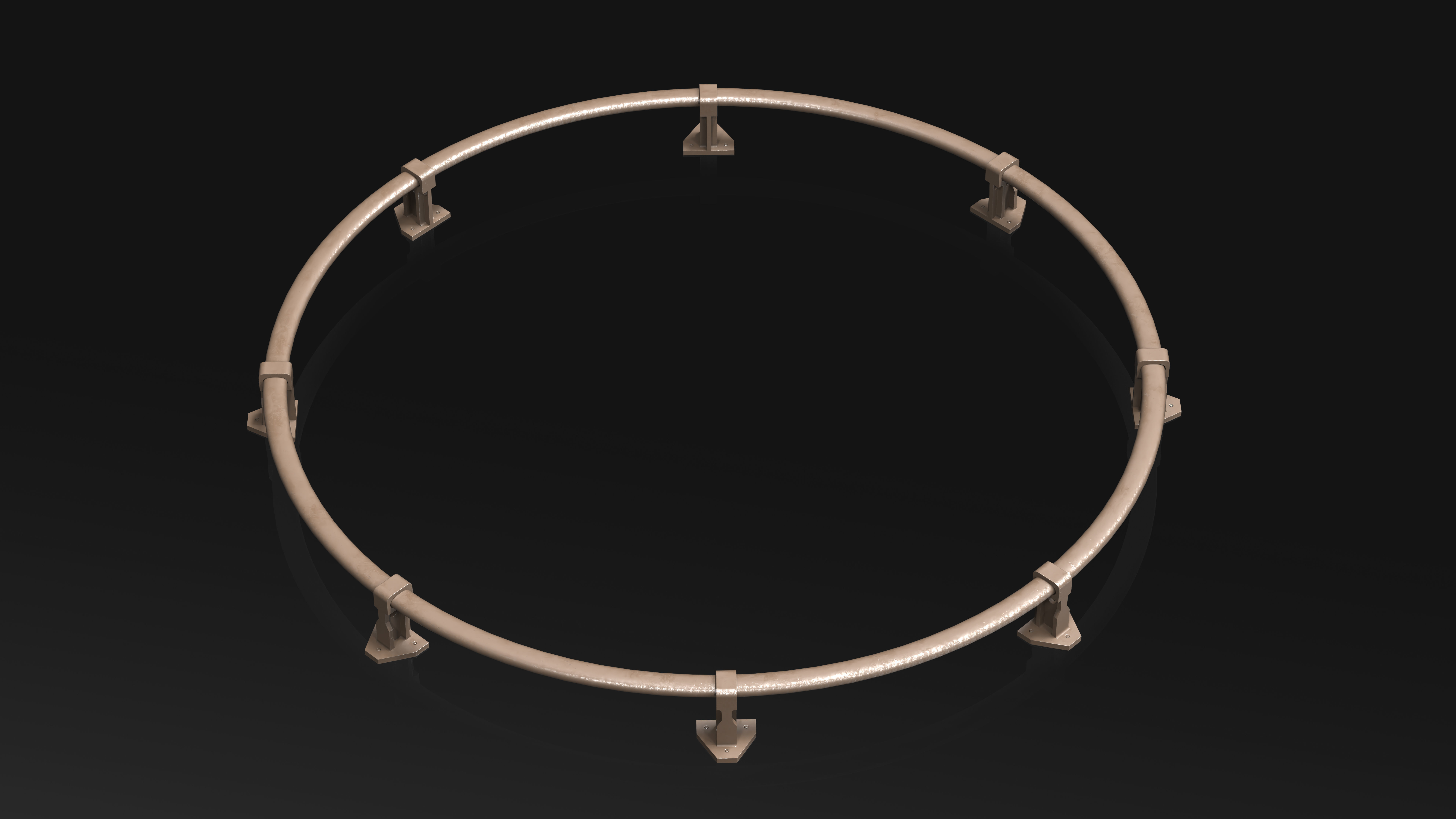 23 Hard Surface Sub-D Heavy Grip Rails and step Elements 3D model_23