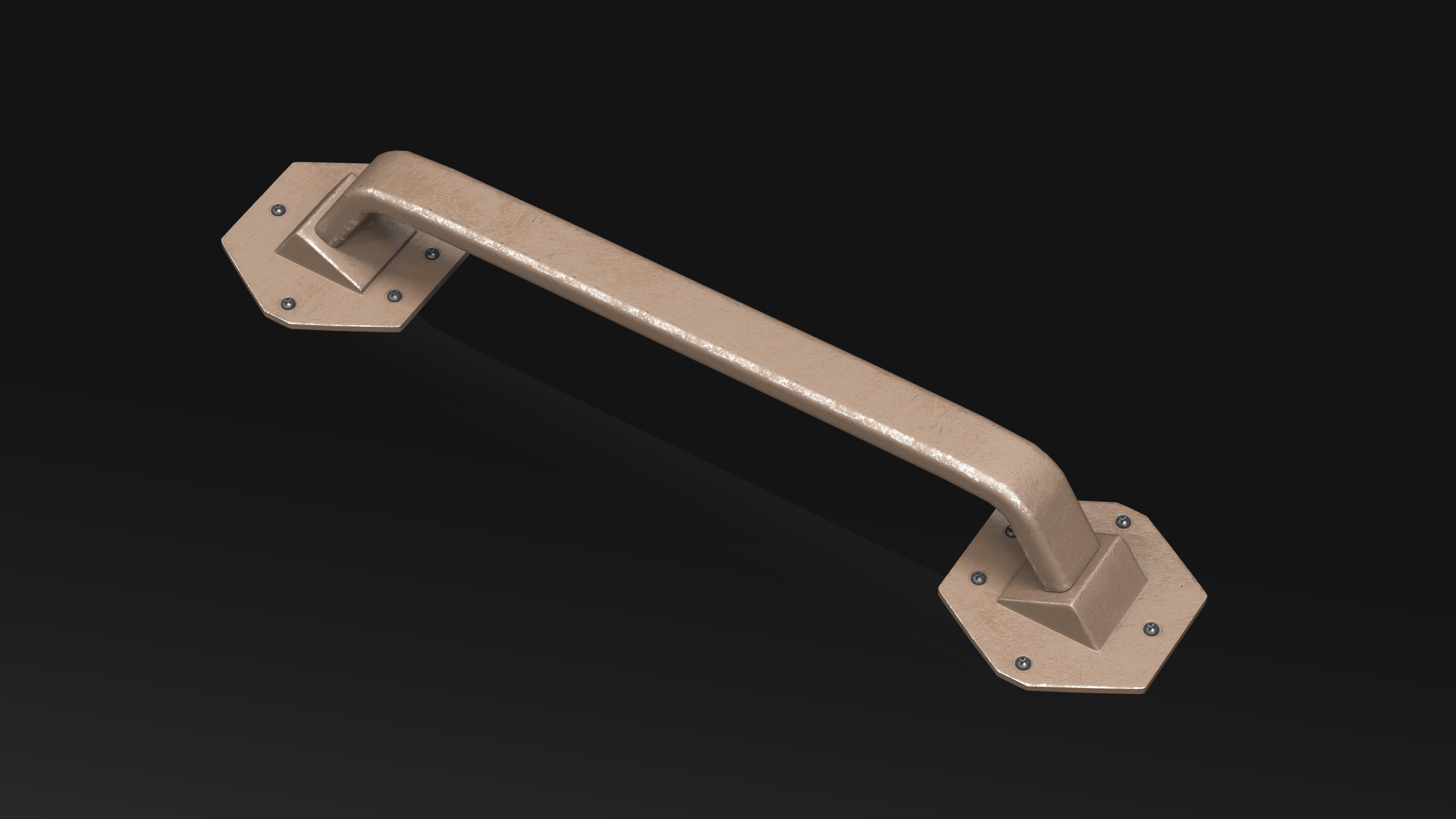 23 Hard Surface Sub-D Heavy Grip Rails and step Elements 3D model_20