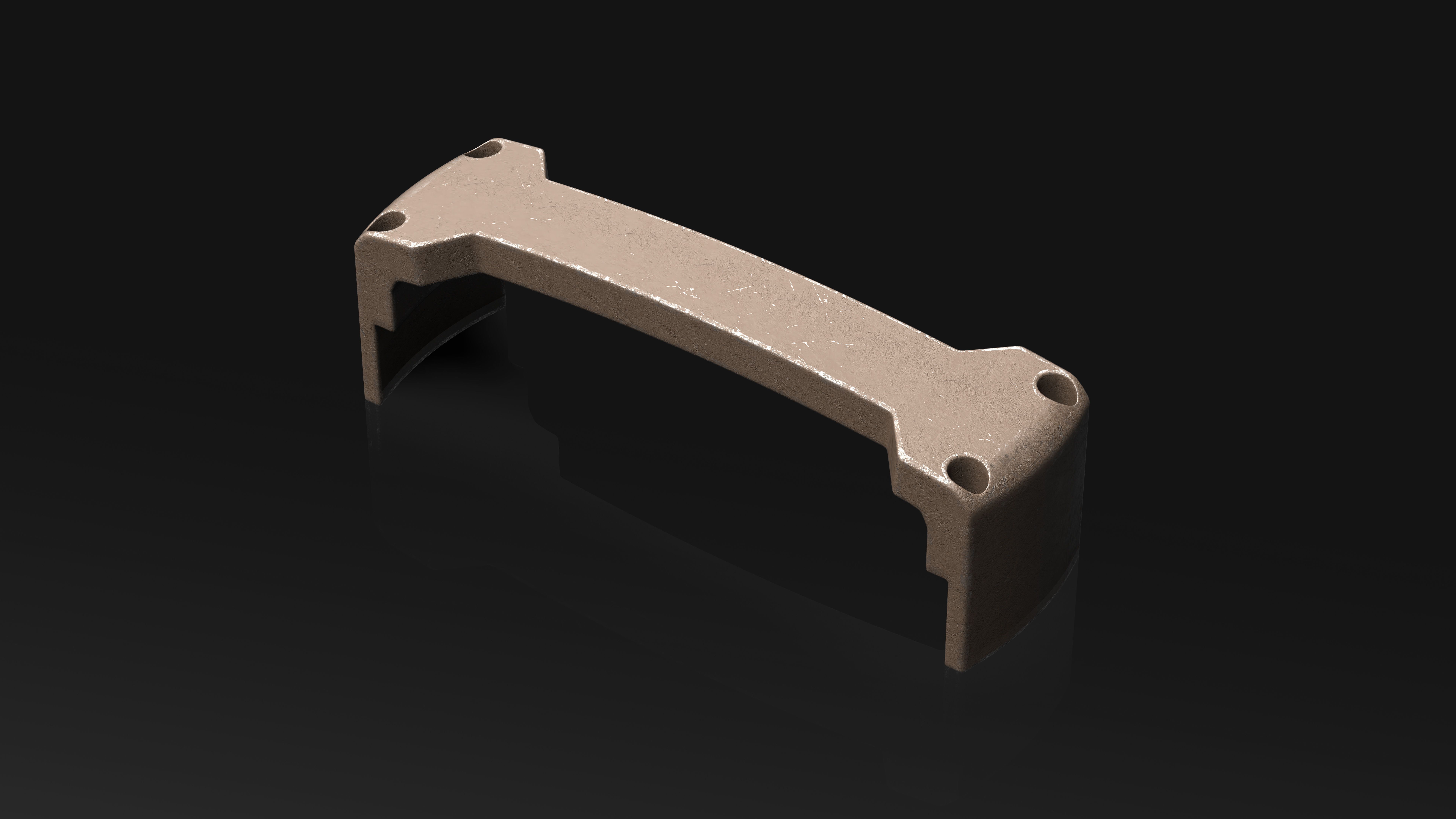 23 Hard Surface Sub-D Heavy Grip Rails and step Elements 3D model_17