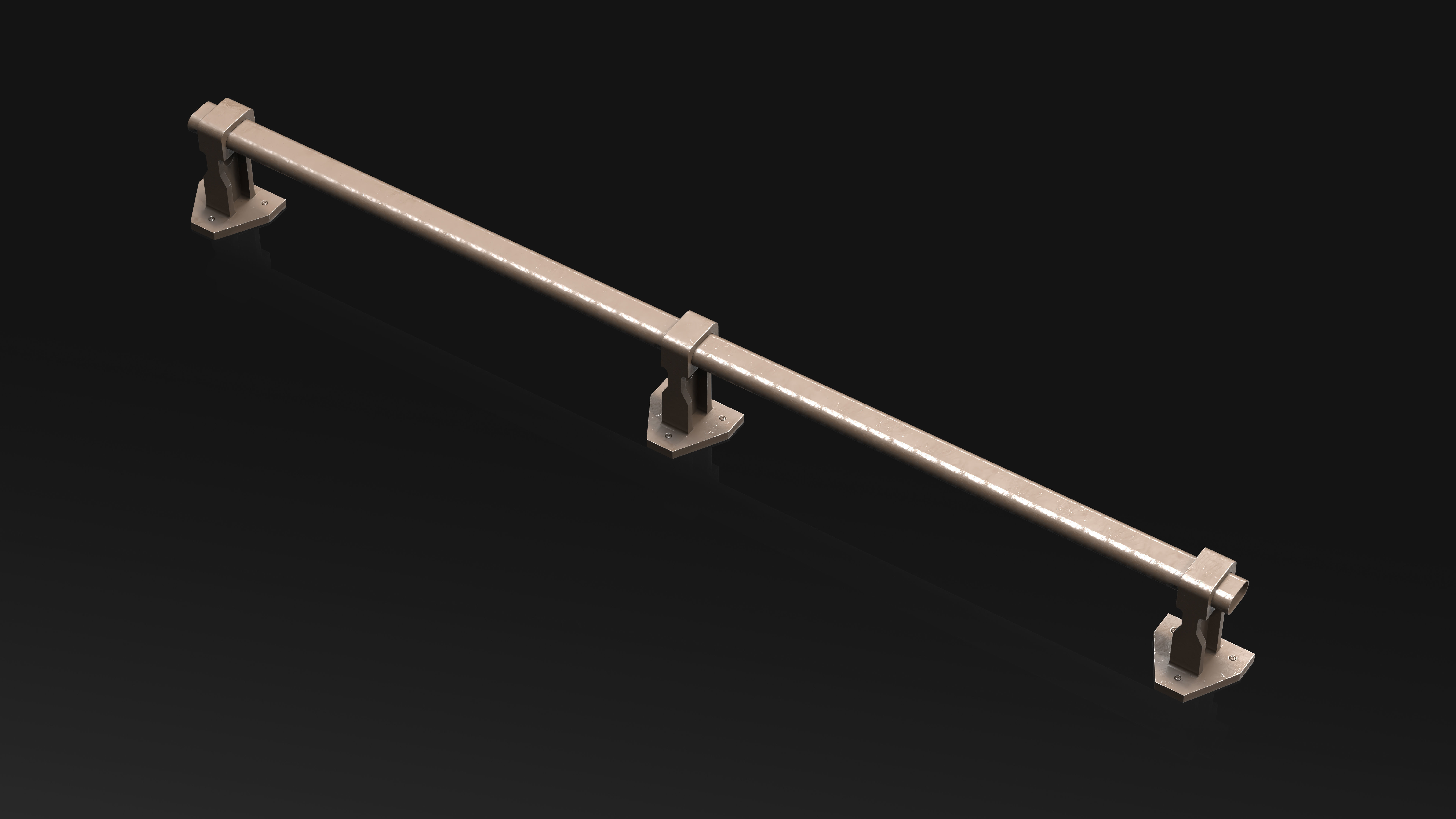 23 Hard Surface Sub-D Heavy Grip Rails and step Elements 3D model_18