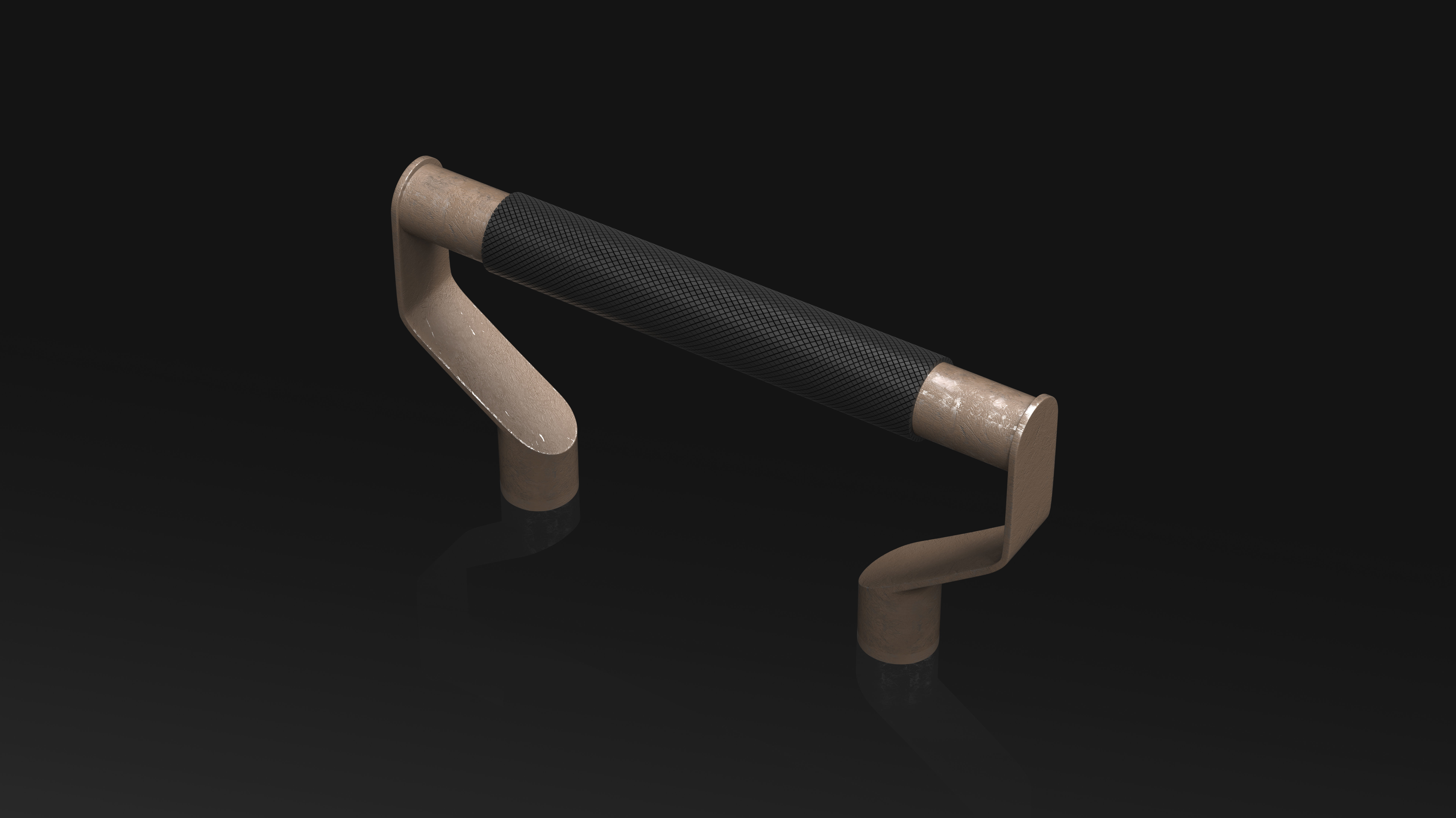 23 Hard Surface Sub-D Heavy Grip Rails and step Elements 3D model_13