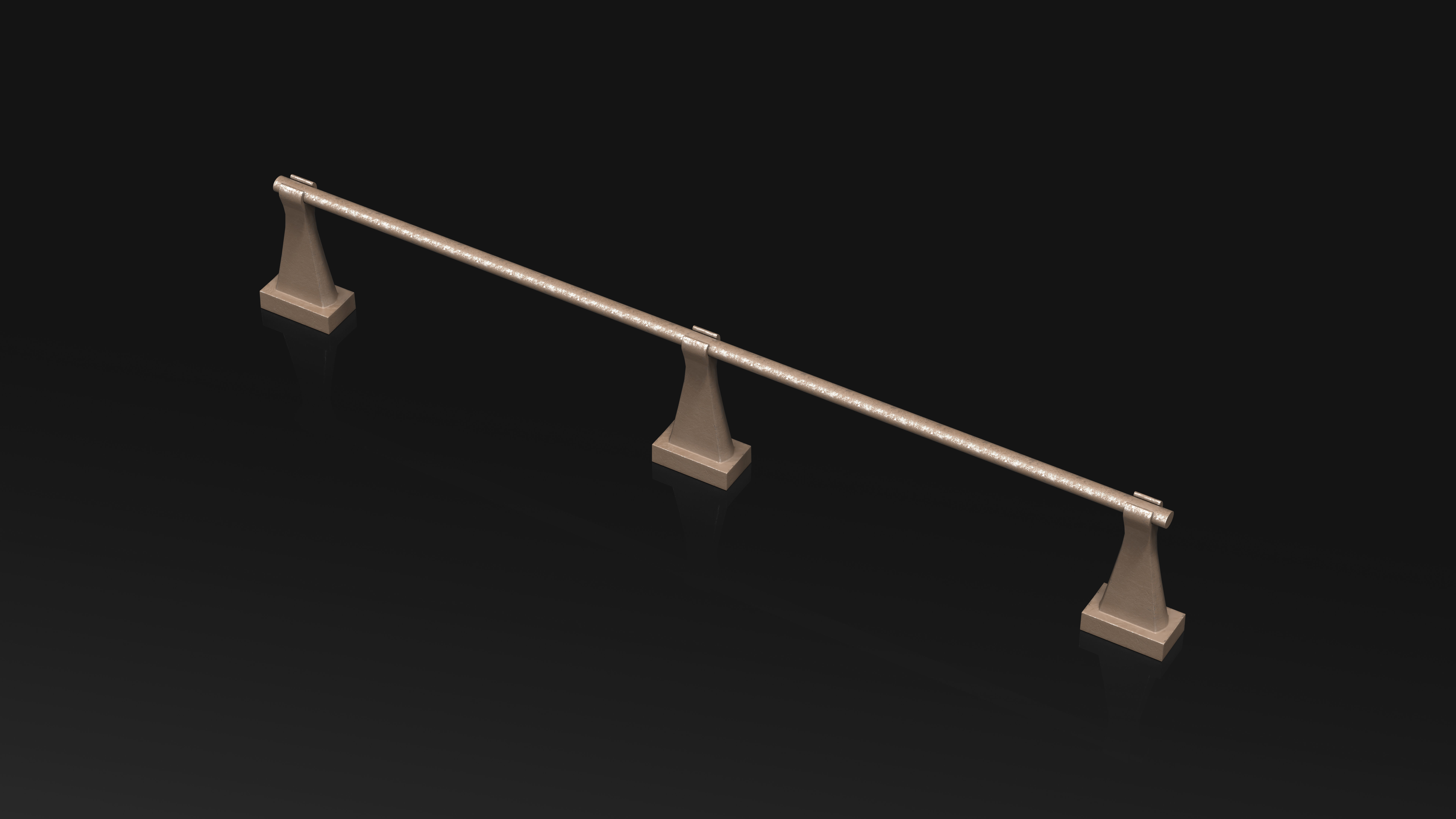 23 Hard Surface Sub-D Heavy Grip Rails and step Elements 3D model_16