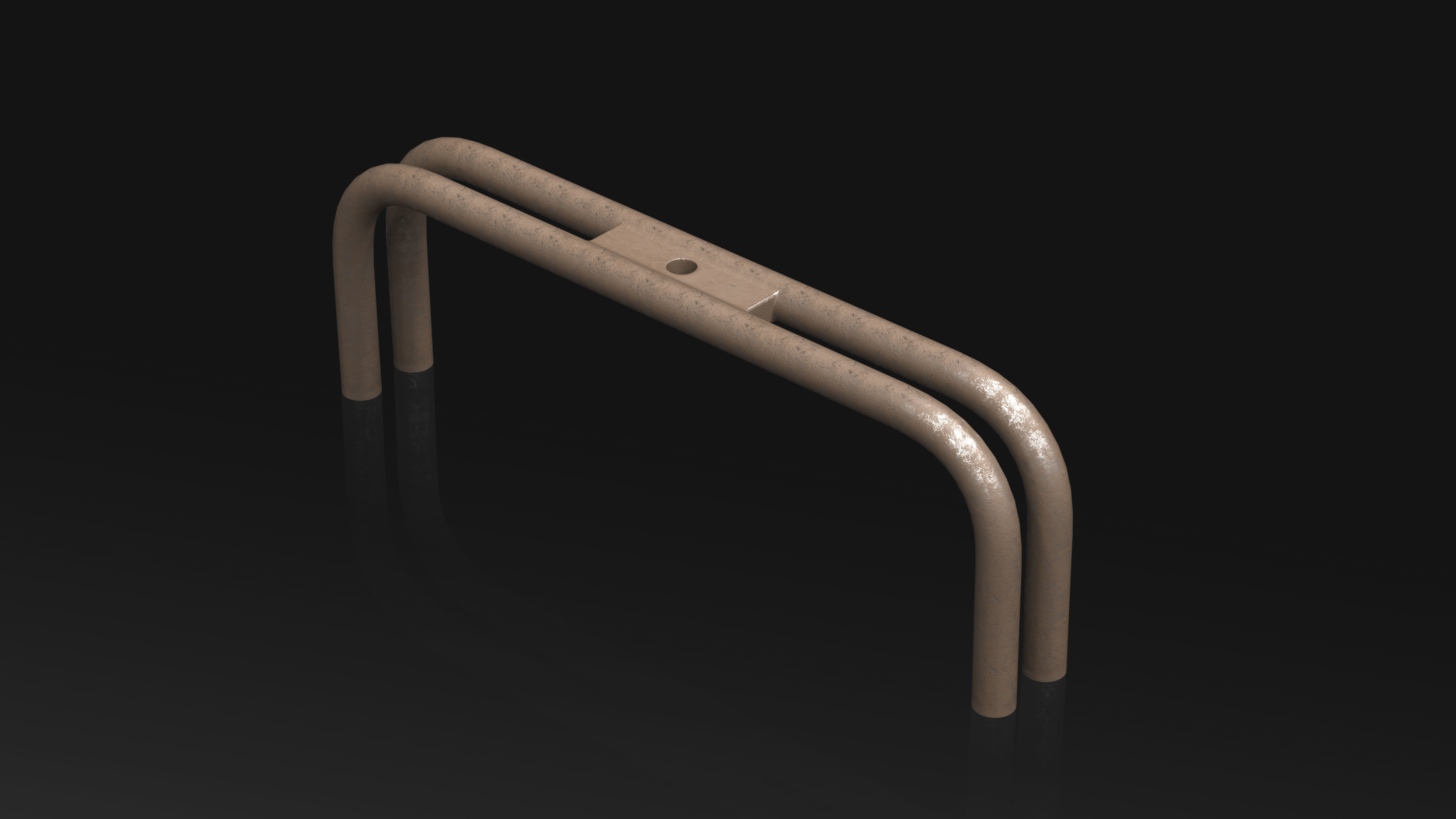 23 Hard Surface Sub-D Heavy Grip Rails and step Elements 3D model_7